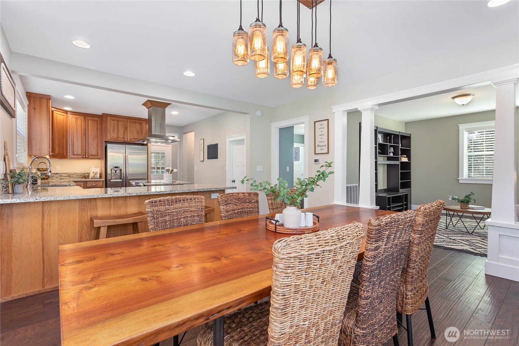 3269 Haynie Road Custer, WA 98240 - Photo 9 of 39 a kitchen with stainless steel appliances granite countertop a stove and cabinets