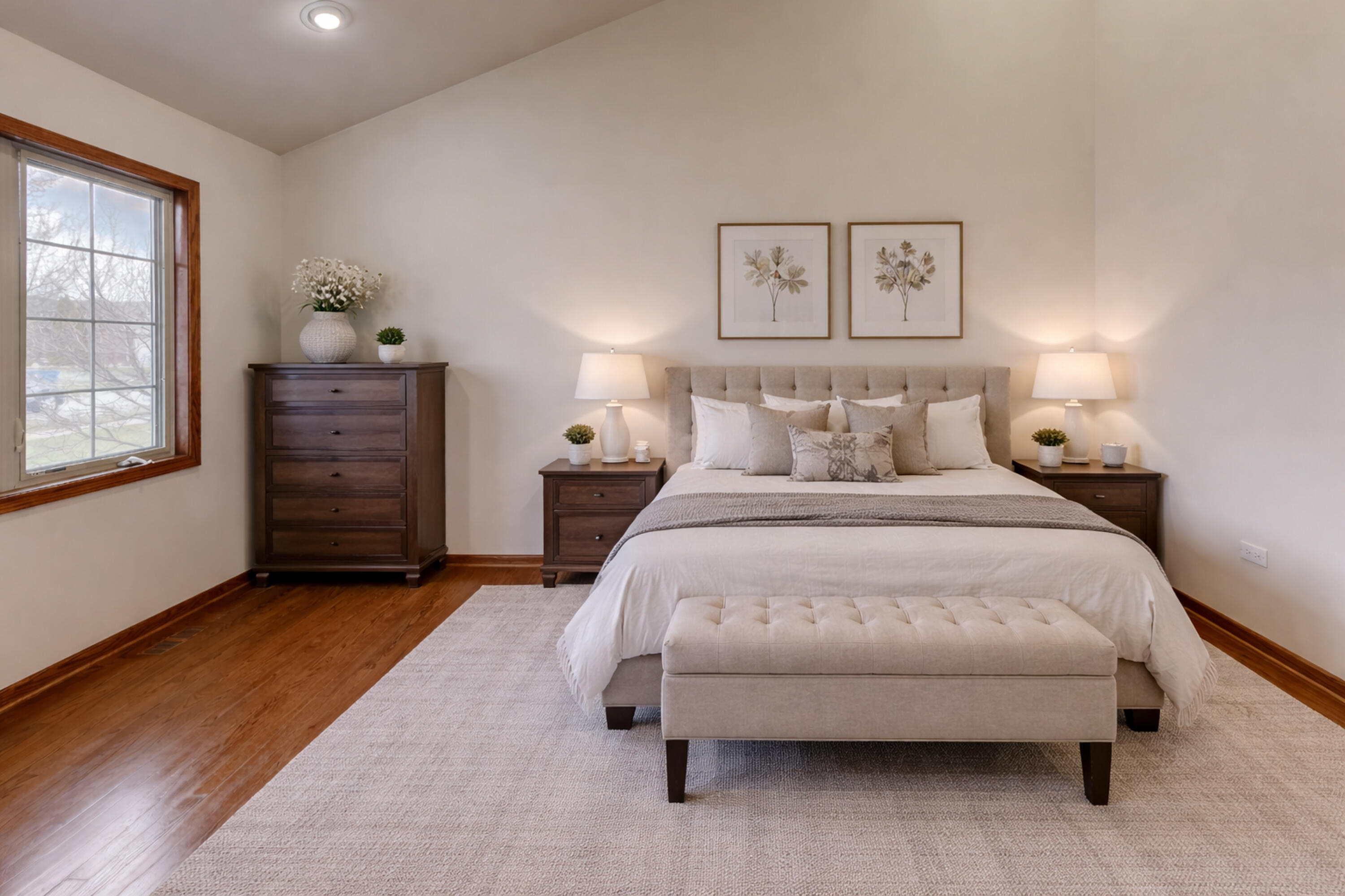 9575 Calumet Street Dyer, IN 46311 - Photo 13 of 53 a spacious bedroom with a bed and a window