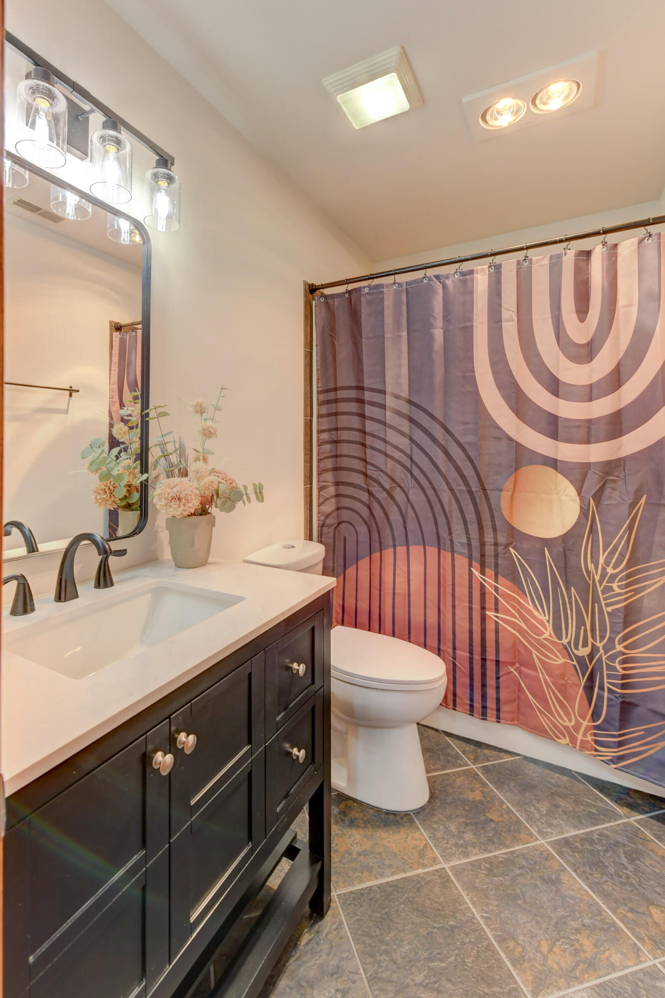 9575 Calumet Street Dyer, IN 46311 - Photo 34 of 53 a bathroom with a sink a toilet and mirror