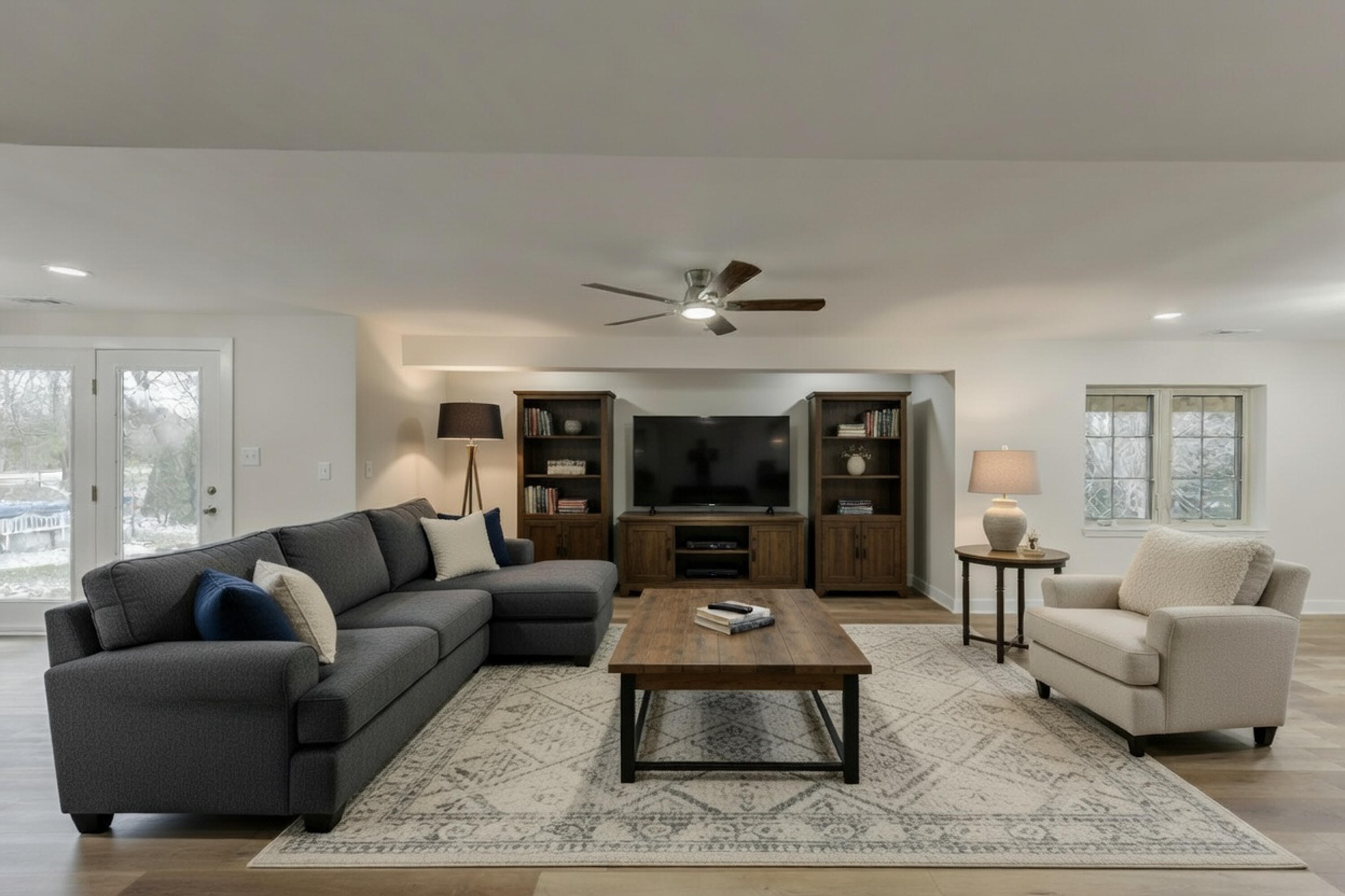 9575 Calumet Street Dyer, IN 46311 - Photo 45 of 53 a living room with furniture a rug and a large window