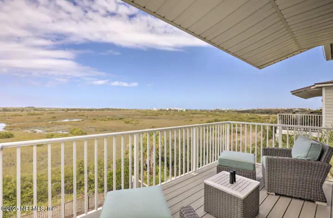 168 Lawn Avenue St. Augustine, FL 32084 - Photo 29 of 36 a view of roof deck with ocean view and ocean view