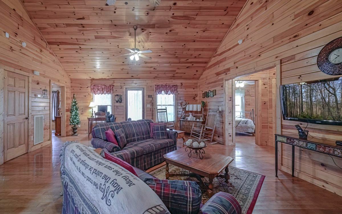 197 Macedonia Church Road Blue Ridge, GA 30513 - Photo 13 of 29 a living room with furniture and a wooden floor