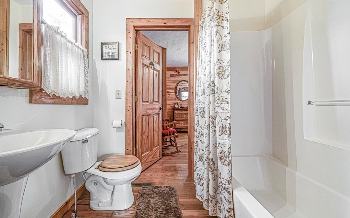 197 Macedonia Church Road Blue Ridge, GA 30513 - Photo 21 of 29 a bathroom with a toilet and a shower
