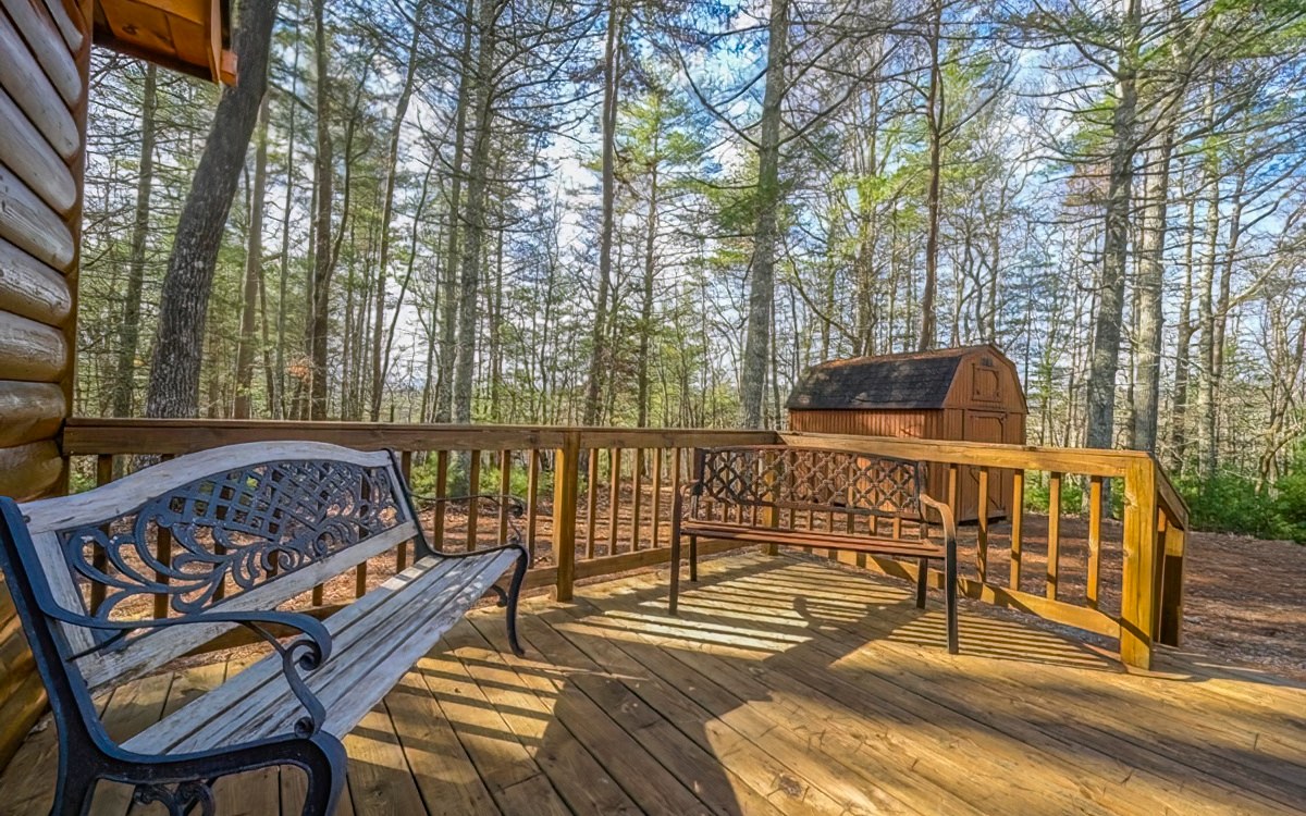 197 Macedonia Church Road Blue Ridge, GA 30513 - Photo 27 of 29 a view of a two chairs on the deck