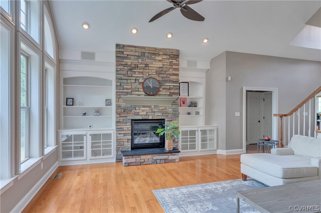 464 Guildford Farm Road Ruckersville, VA 22968 - Photo 18 of 36 Hand Placed Stone Fireplace with Built-In Shelves
