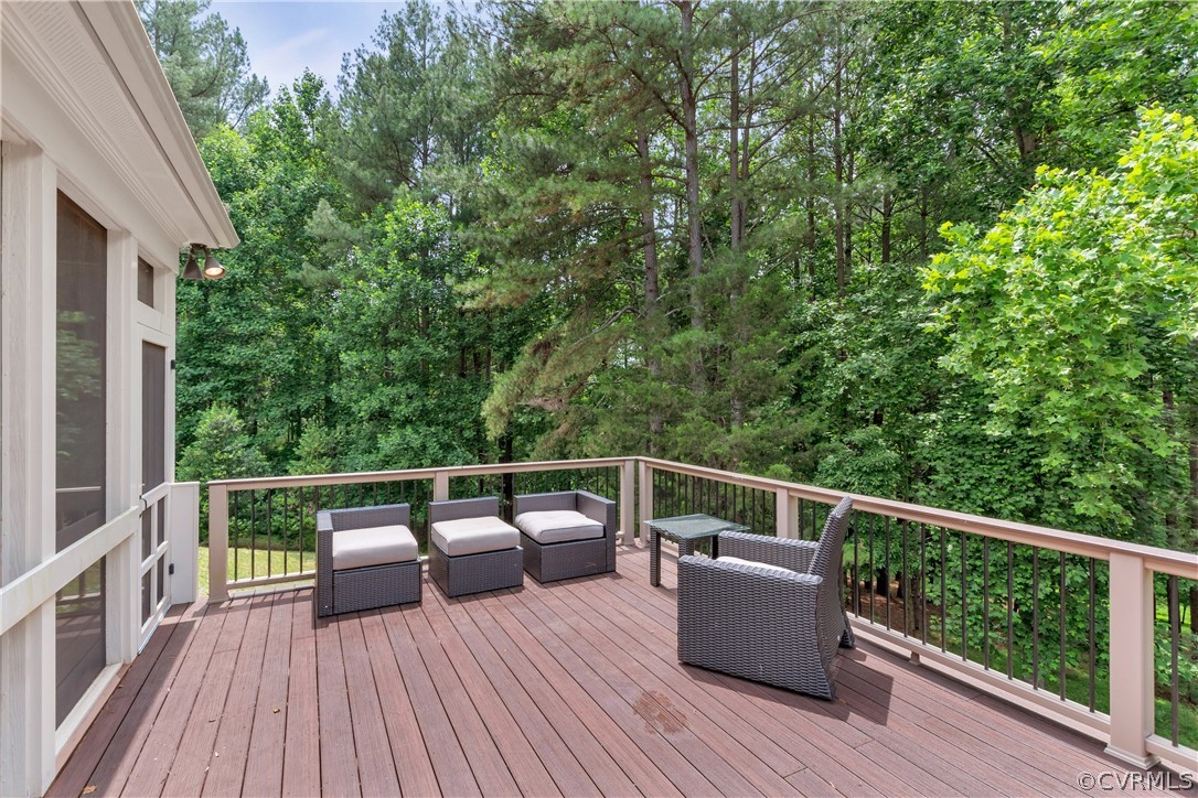 464 Guildford Farm Road Ruckersville, VA 22968 - Photo 32 of 36 Back Patio looks to the Mountains, Woods and the N