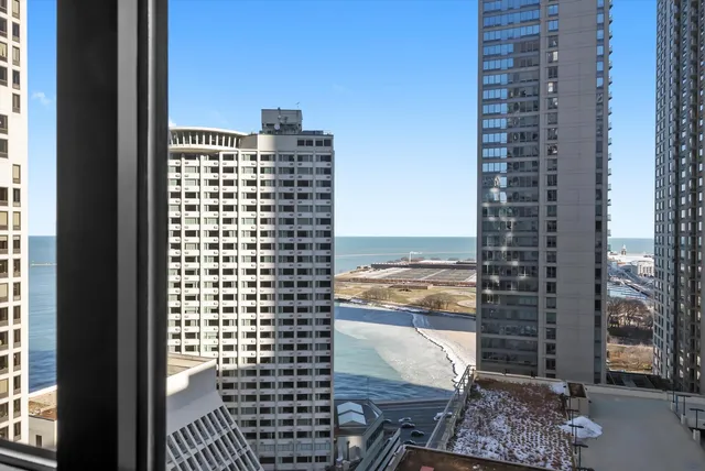 a view of balcony with city view