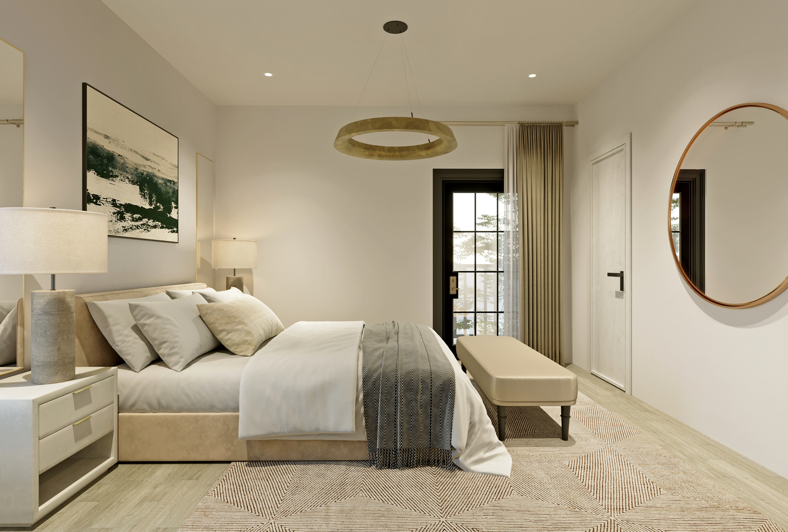 103 South Webster Street Naperville, IL 60540 - Photo 11 of 44 a bed room with a bed and a painting