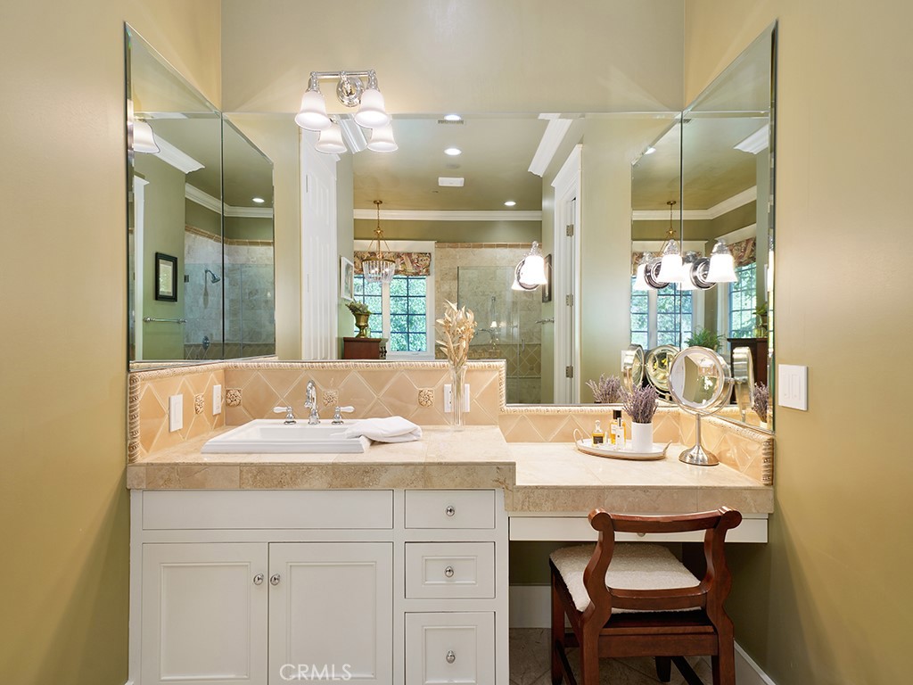 28291 Williams Canyon Road Silverado, CA 92676 - Photo 36 of 74 a bathroom with a sink double vanity and a mirror