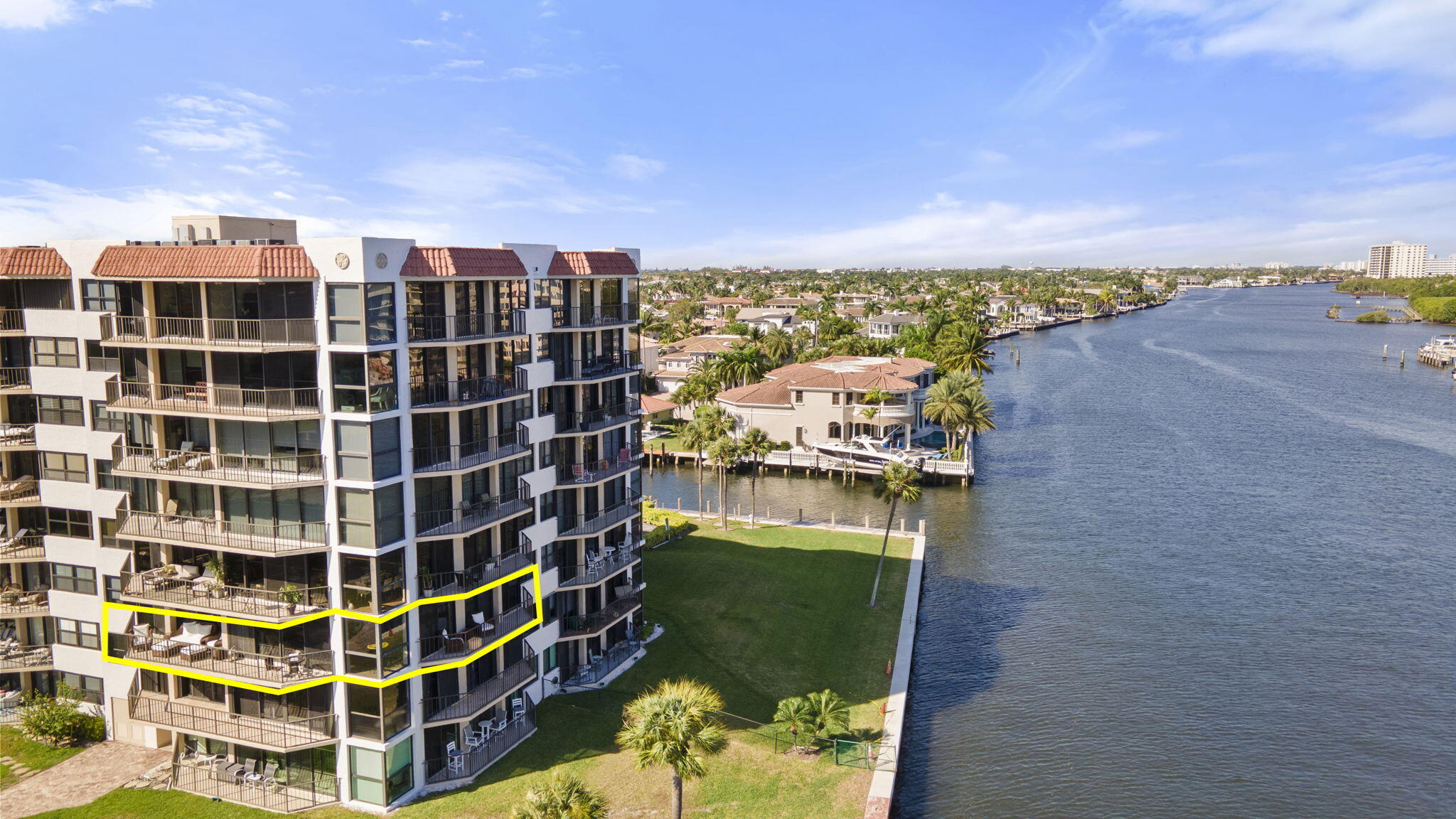 899 Jeffery Street, Unit 315 Boca Raton, FL 33487 - Photo 10 of 45 Large Balconies of Unit Highlighted
