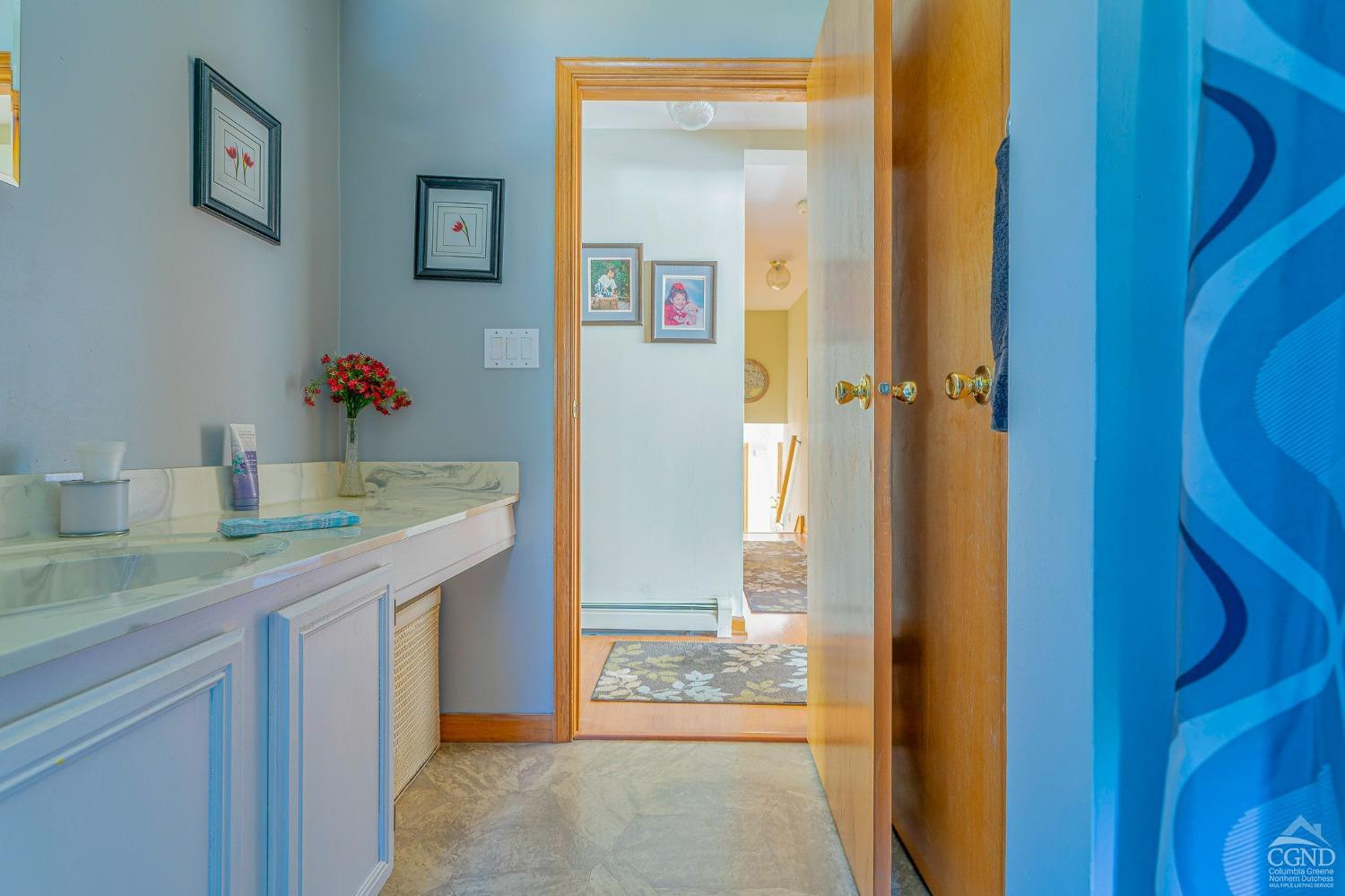 1831 Sleepy Hollow Road, Unit VV50 Athens, NY 12015 - Photo 29 of 42 a bathroom with a sink and a mirror