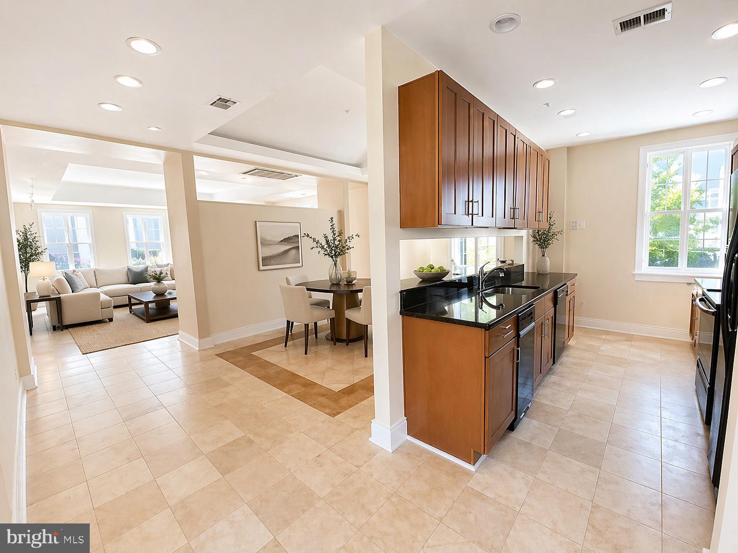 1203 31st Street Northwest, Unit 1 Washington, DC 20007 - Photo 5 of 14 Modern kitchen with open layout charm.