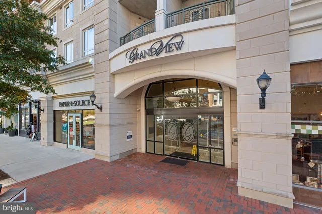 a view of a building with door