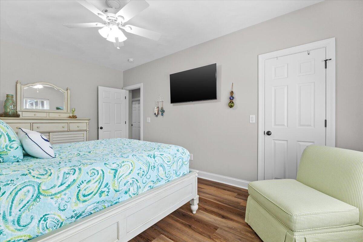225 Lands End Circle Union Hall, VA 24176 - Photo 47 of 77 a bedroom with a bed and a flat screen tv