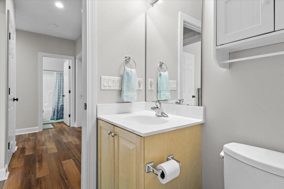 225 Lands End Circle Union Hall, VA 24176 - Photo 49 of 77 a bathroom with a sink and mirror with toilet