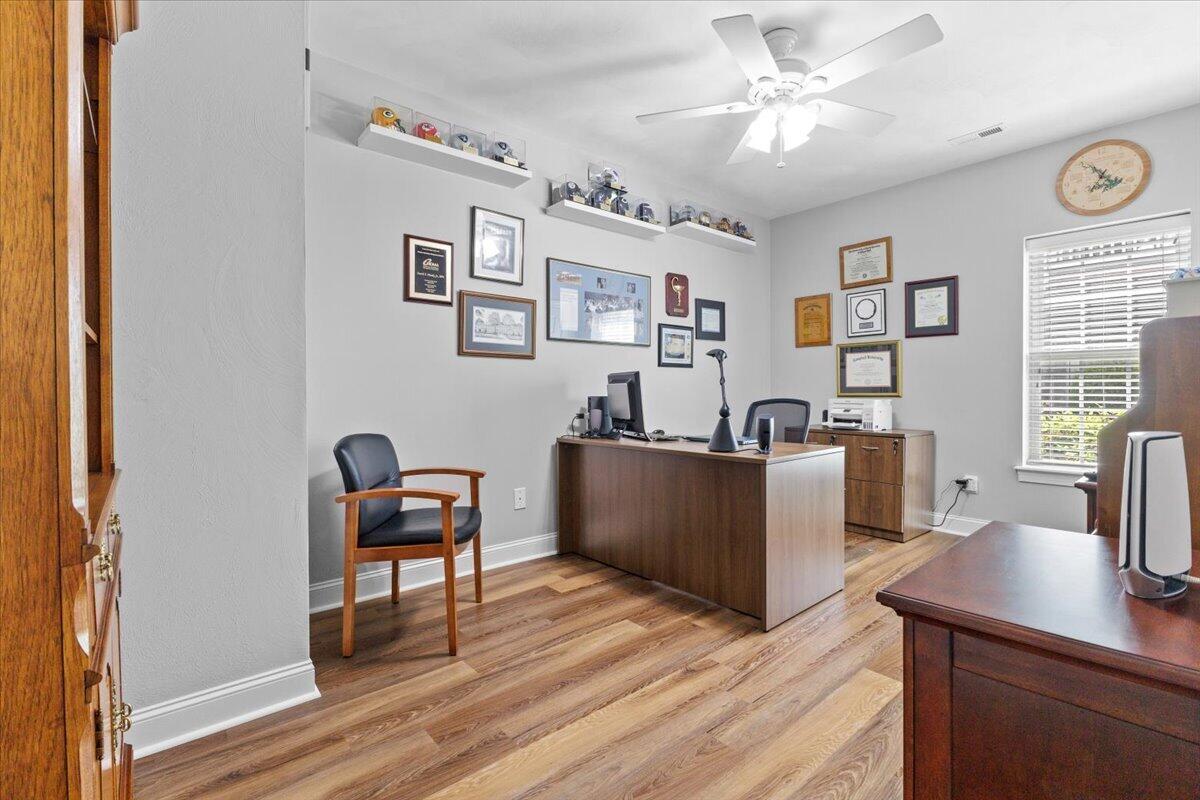 225 Lands End Circle Union Hall, VA 24176 - Photo 50 of 77 a view of a workspace with furniture and a window