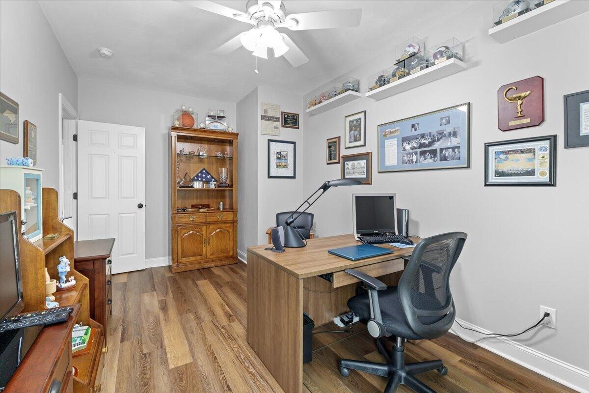 225 Lands End Circle Union Hall, VA 24176 - Photo 51 of 77 a workspace with furniture and wooden floor