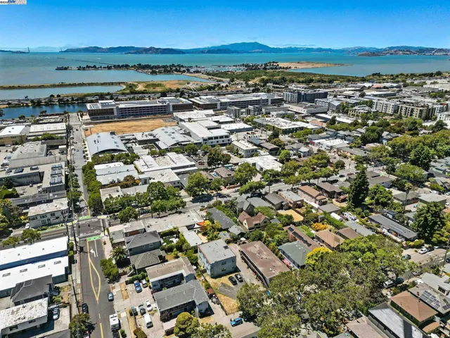 an aerial view of residential building with outdoor space