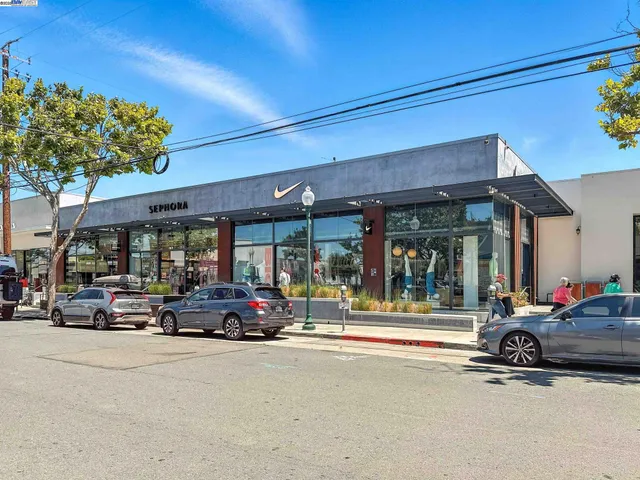 a car parked in front of building