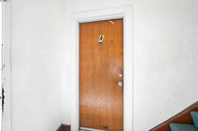 a view of an front door