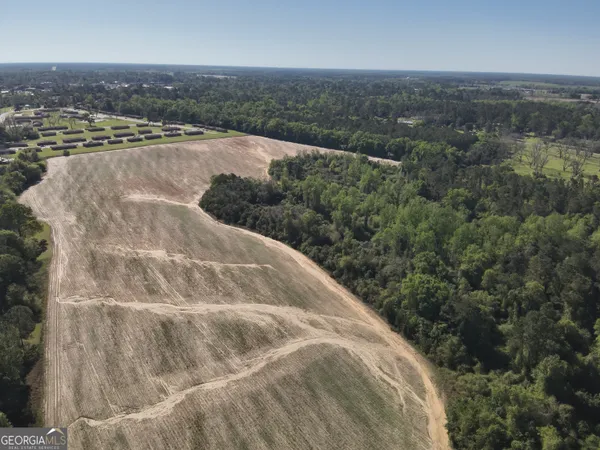 an aerial view of city