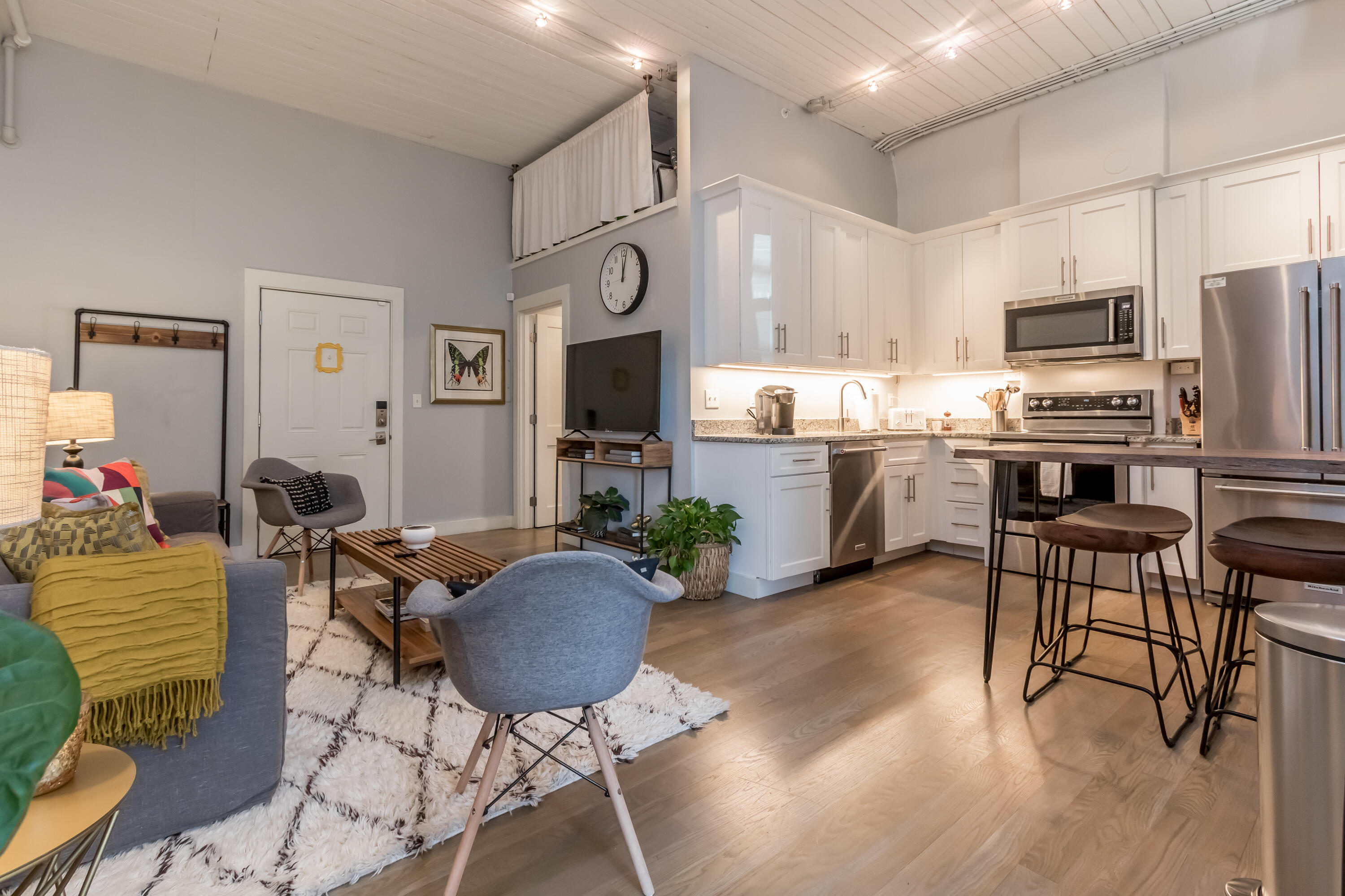10 Exchange Street, Unit 307 Portland, ME 04101 - Photo 11 of 29 View of Living Space and Kitchen