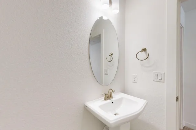 an empty room with a natural light