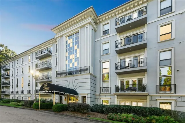 a front view of a building