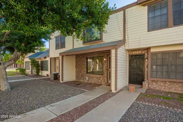 a front view of a house