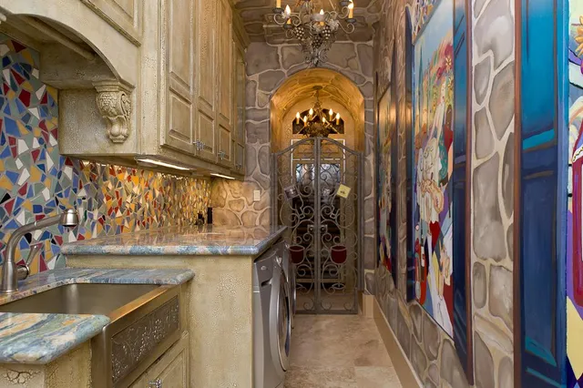 a view of water heater room