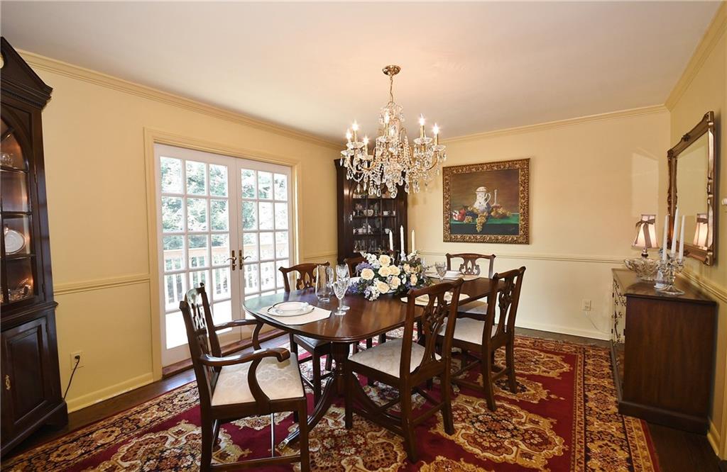 765 Pinoak Road Pittsburgh, PA 15243 - Photo 8 of 23 Light drenched Dining Room with French doors leading to back deck