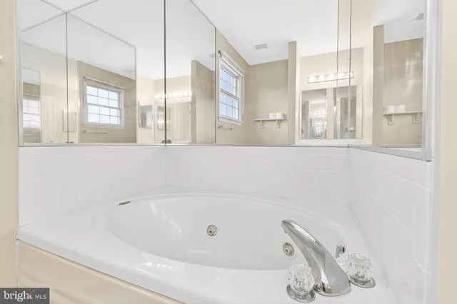 a bathroom with bathtub