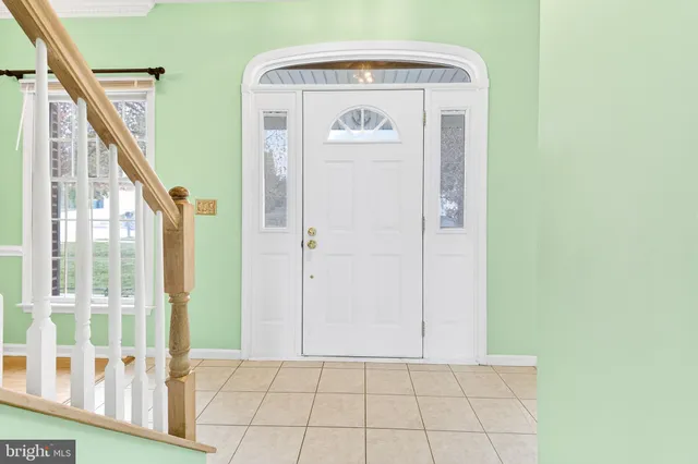 a front view of a house with entryway