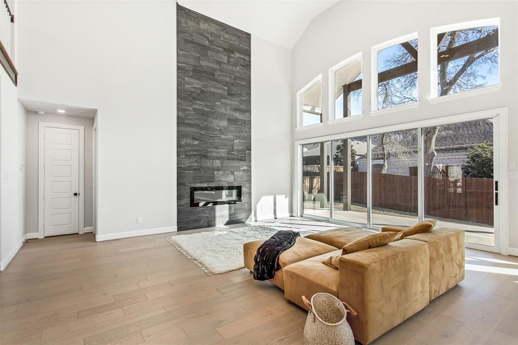 805 Veranda View McKinney, TX 75069 - Photo 12 of 40 a living room with furniture and a floor to ceiling window