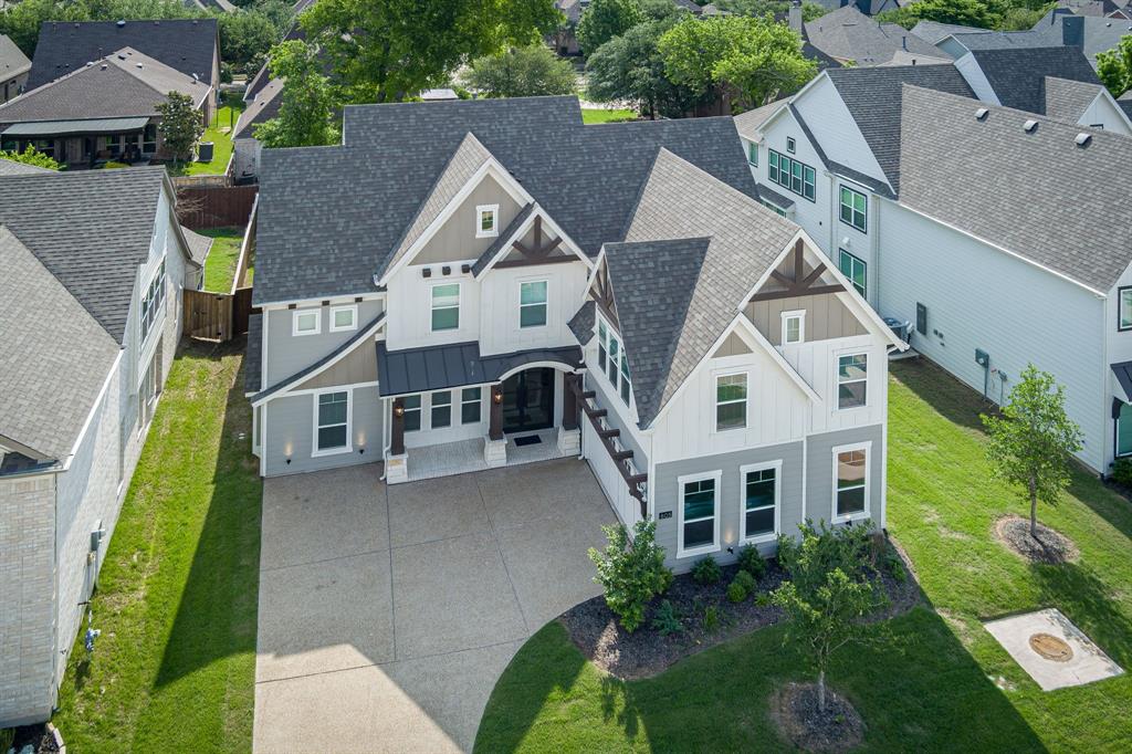 805 Veranda View McKinney, TX 75069 - Photo 38 of 40 an aerial view of a house with a yard