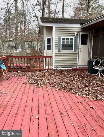 a view of a balcony with window