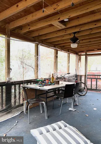 a view of outdoor space with seating