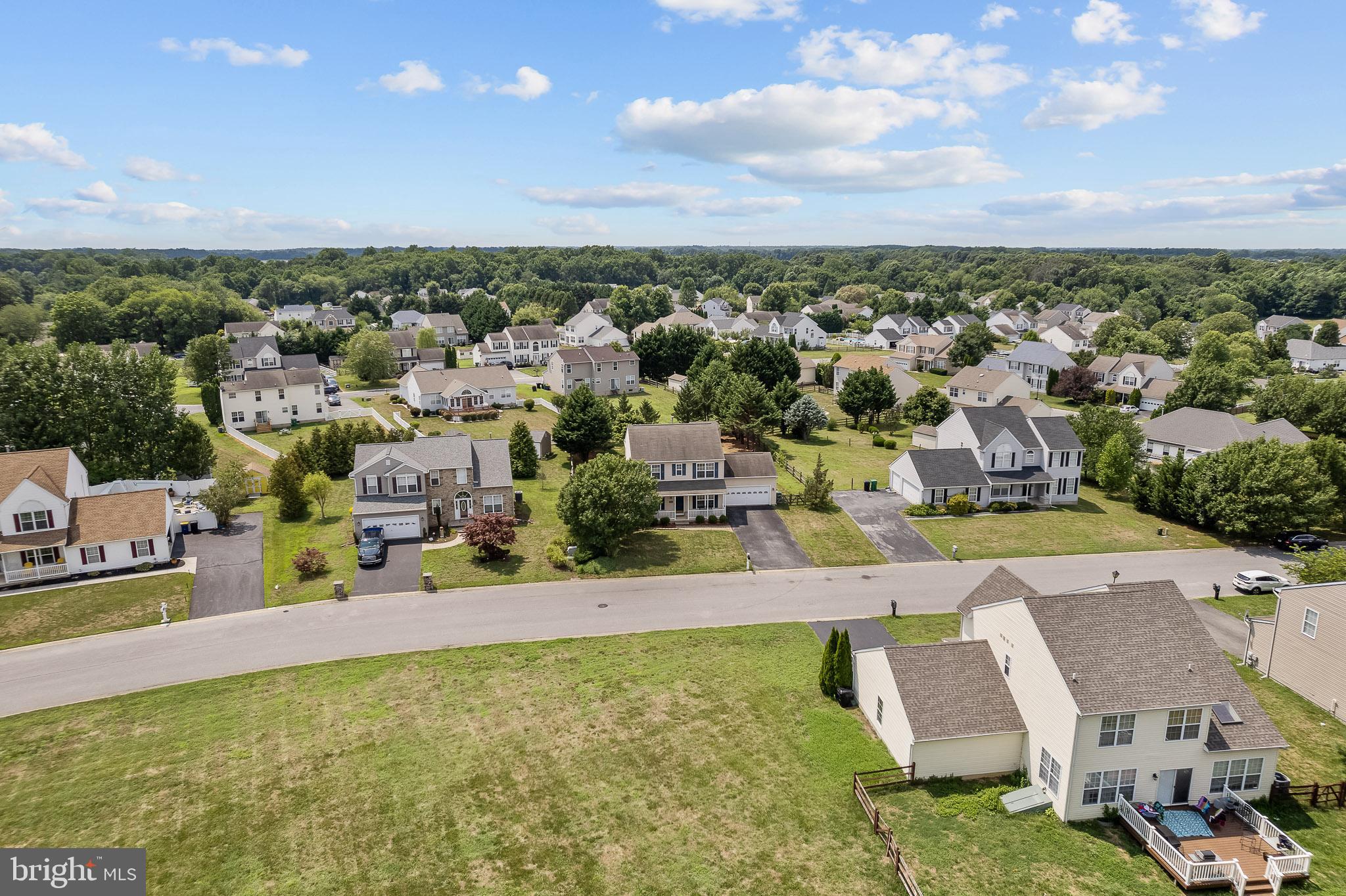 451 Carrington Drive Dover, DE 19904 - Photo 38 of 44 an aerial view of residential houses with outdoor space and parking