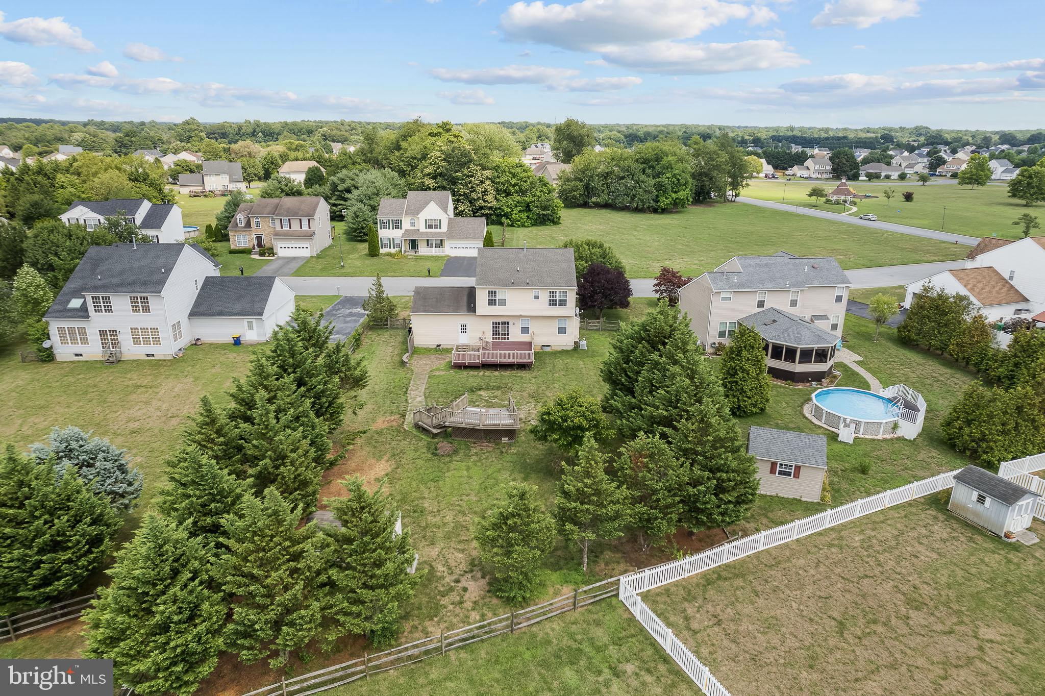 451 Carrington Drive Dover, DE 19904 - Photo 40 of 44 an aerial view of residential houses with outdoor space and ocean view