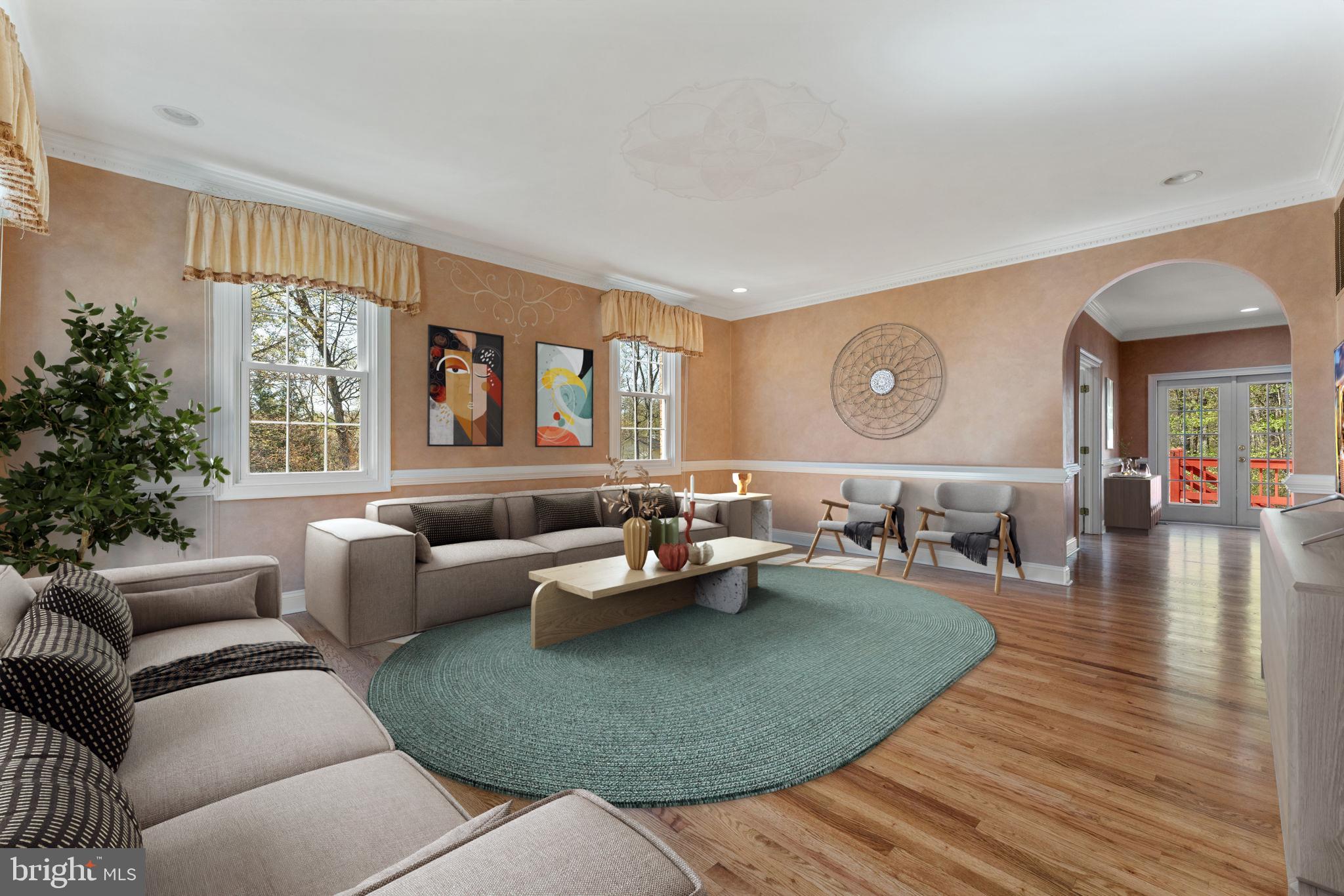 12501 Bunche Road Fairfax, VA 22030 - Photo 11 of 91 Living Room - virtually staged