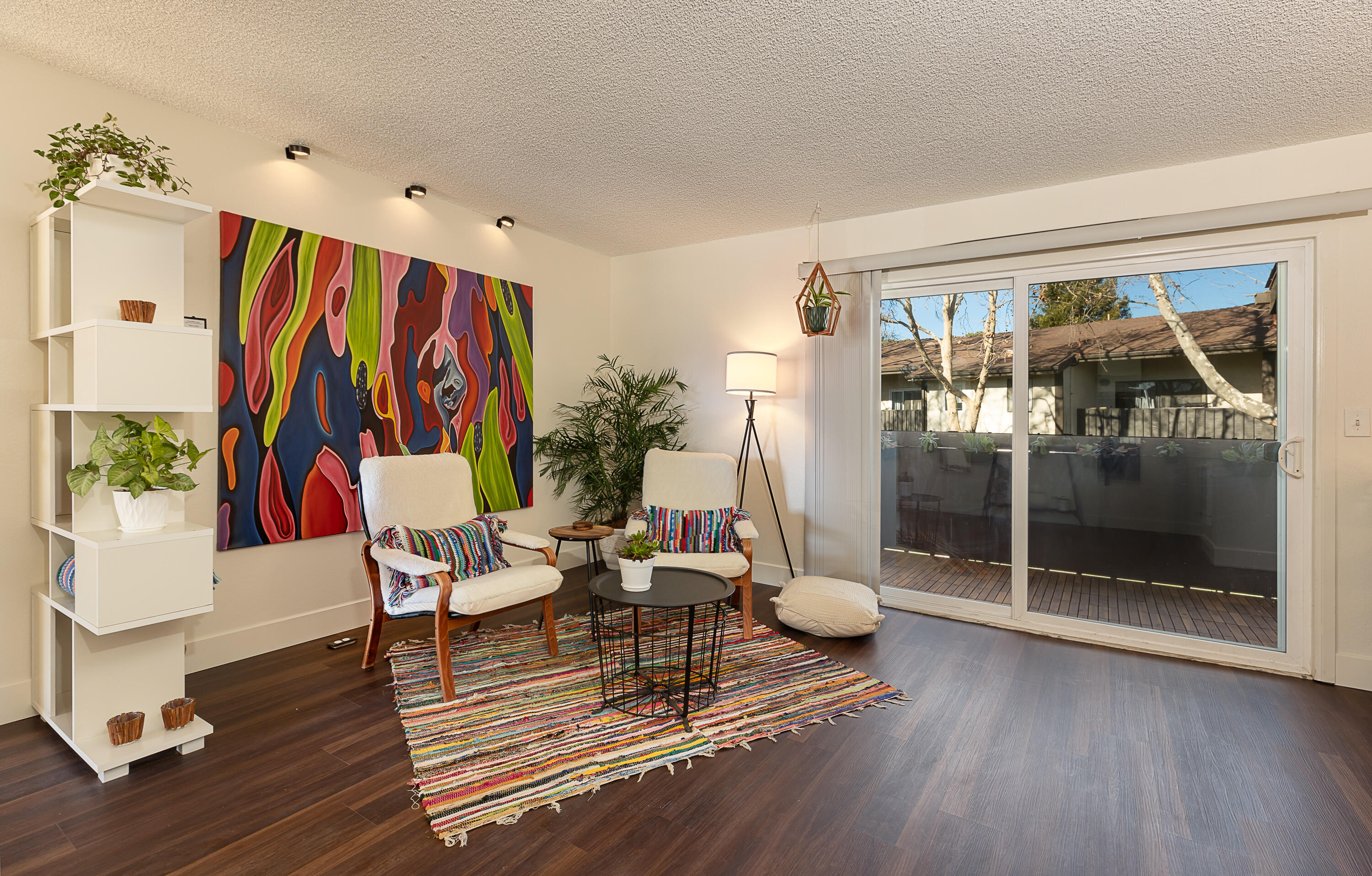1676 Maple Avenue, Unit 24 Solvang, CA 93463 - Photo 8 of 17 Living Room & Balcony