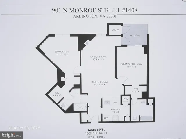 $659,000 | 901 North Monroe Street, Unit 1408, Arlington, VA 22201