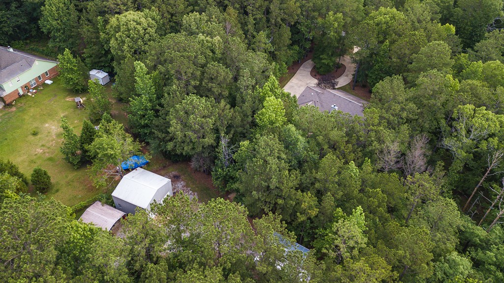 370 Reynolds Road West Fortson, GA 31808 - Photo 54 of 56 an aerial view of a house with a yard and lake view