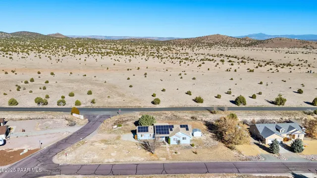 a view of a living room and a mountain view