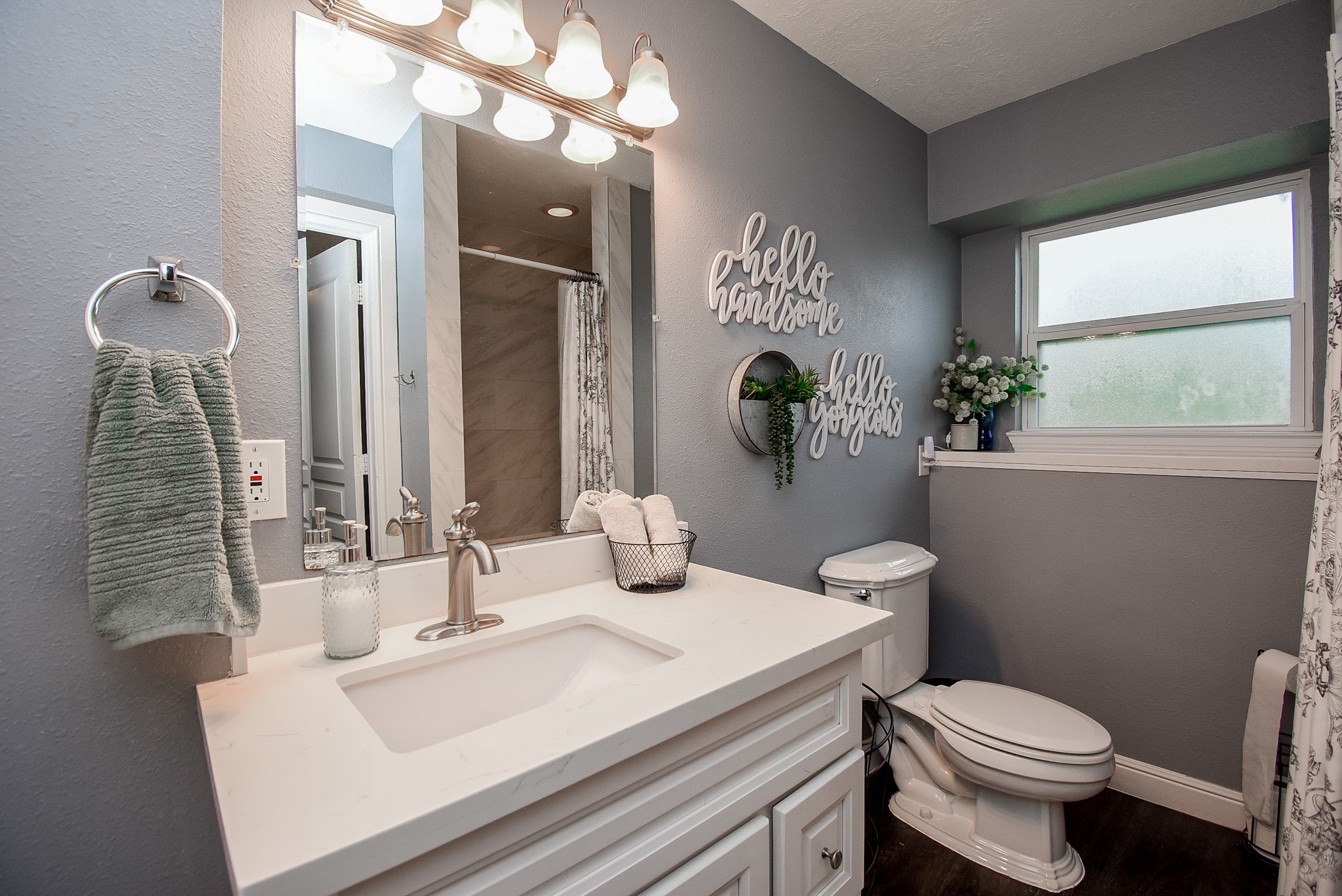 5911 Butterfly Circle Pasadena, TX 77505 - Photo 27 of 45 a bathroom with a sink a toilet and shower
