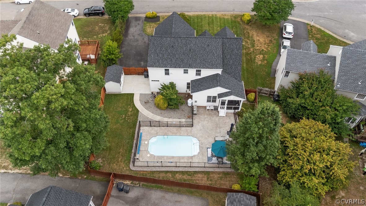 9437 Dunroming Road Chesterfield, VA 23832 - Photo 10 of 40 an aerial view of a house with outdoor space