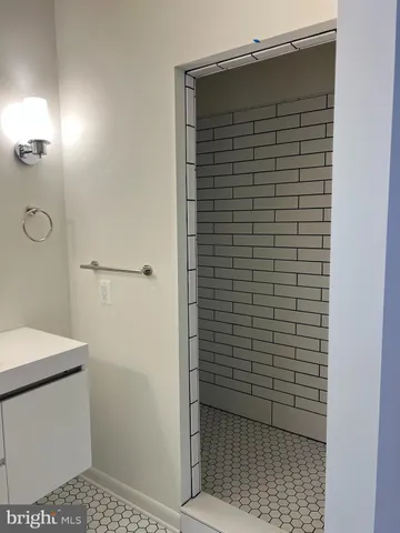 a bathroom with a sink