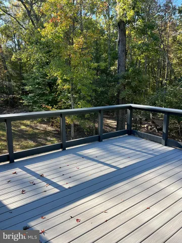 a view of a bench in a balcony