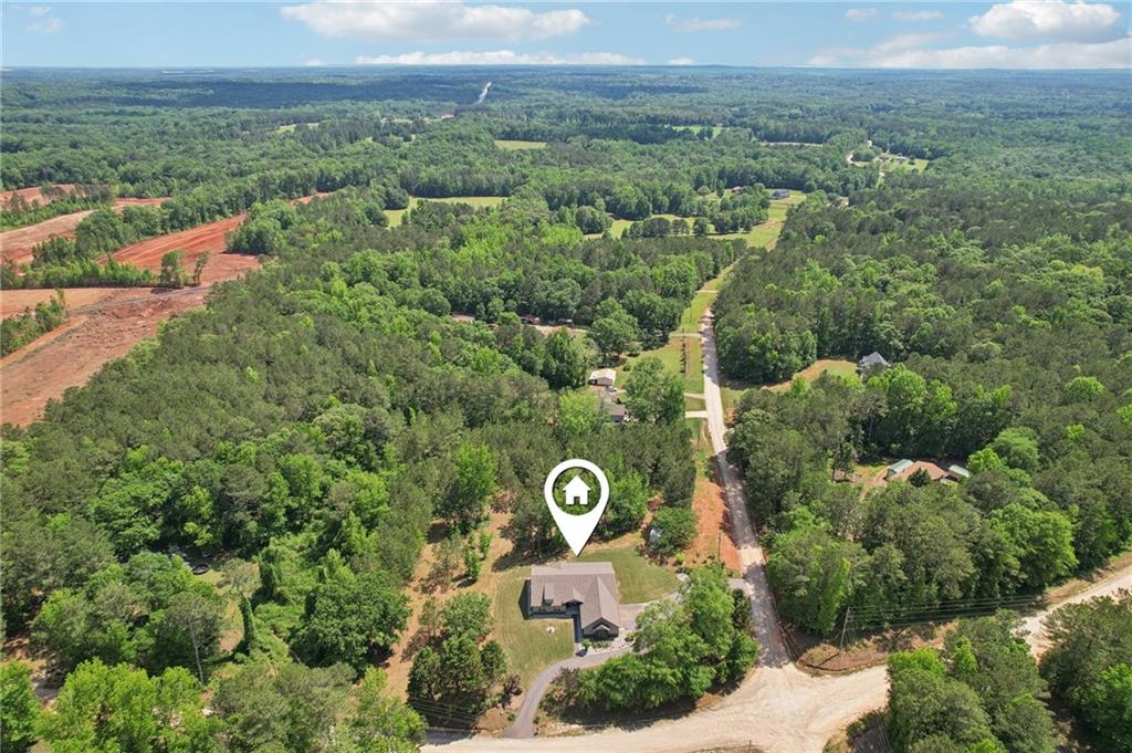 411 Johnson Road Locust Grove, GA 30248 - Photo 46 of 54 an aerial view of a house with a yard
