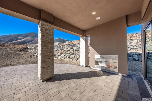 a view of a living room with a balcony